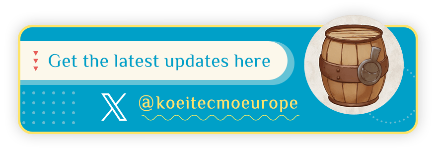 Get the latest updates here @KoeiTecmoUS